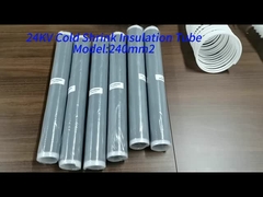 Juntas de contracción en frío de grado profesional negro para cables poliméricos de voltaje medio de un y tres núcleos