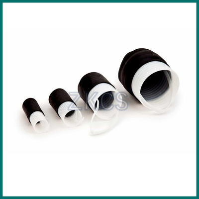 Capas de extremo frío de EPDM negro para sellar el medio ambiente y proteger mecánicamente los extremos expuestos del cable utilizando