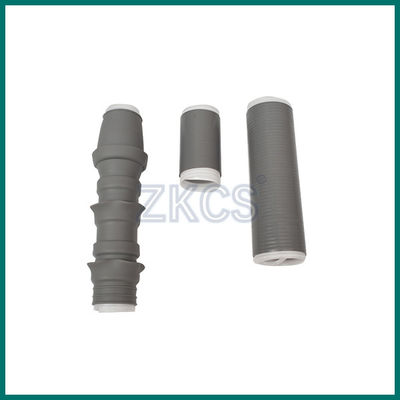 Material frío del caucho del silicio de los accesorios del cable del encogimiento de la sola base gris clara 10KV