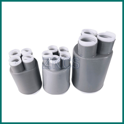 Grey Cold Shrink Cable Breakout ligero patea el material de la goma de silicona