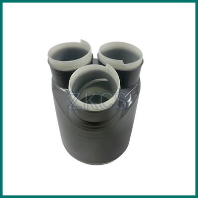 Cable de caucho de silicona gris oscuro 3 Way Cold Shrink Breakout Boot para la protección de las fases individuales del cable