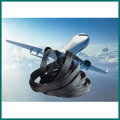 Monofilamentos de PET de 25 mm trenzados con manga flexible para la industria de los aviones