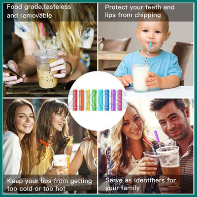 Funda de silicona reutilizable y coloreada para vasos | Agarre suave y protección contra el calor